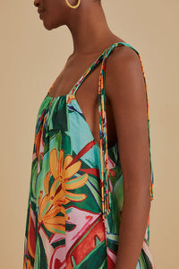 DJV_BanFoliage Multicolor Robes midi - BanFoliage Multicolor