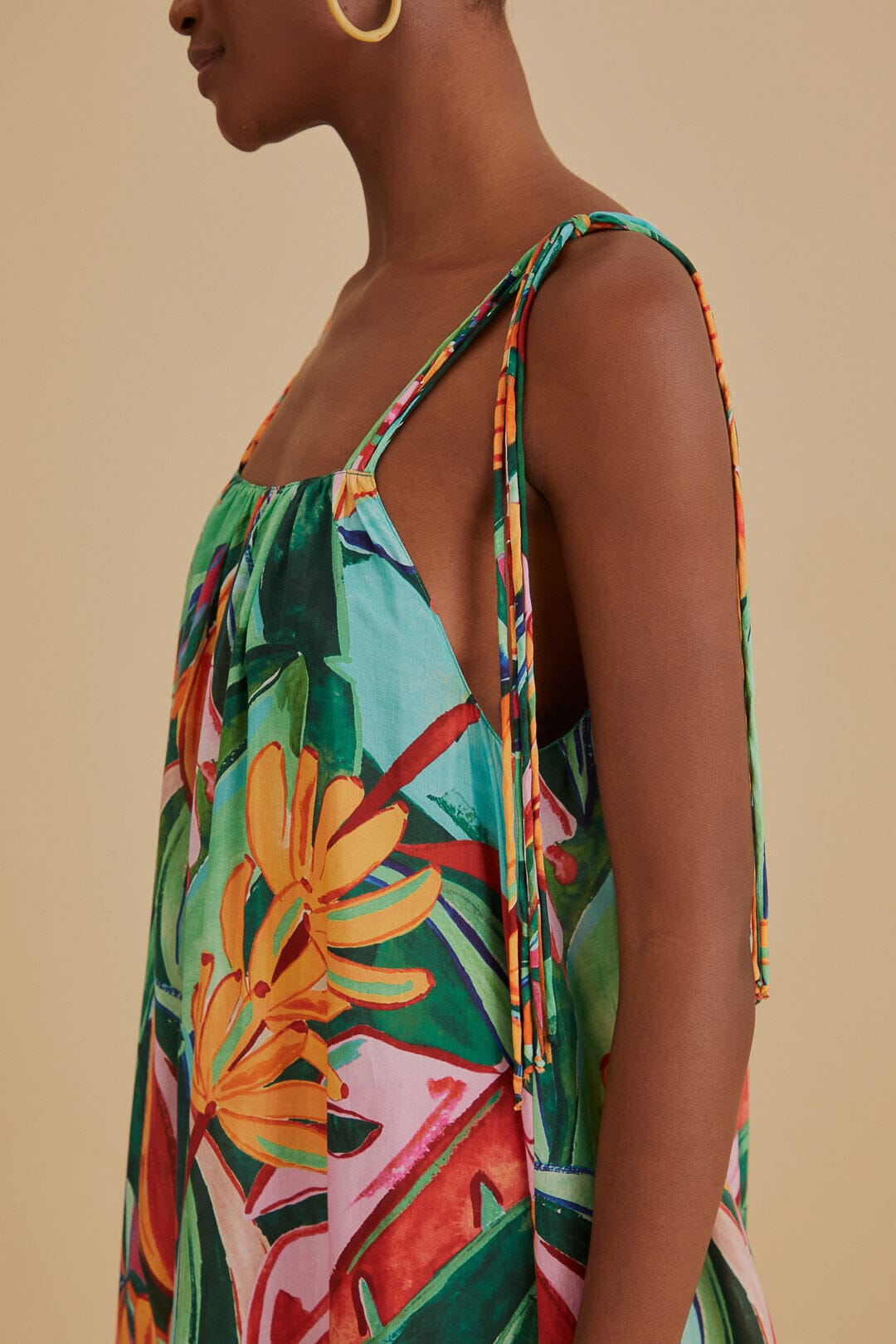 DJV_BanFoliage Multicolor Robes midi - BanFoliage Multicolor