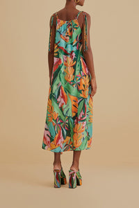 DJV_BanFoliage Multicolor Robes midi - BanFoliage Multicolor