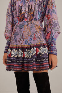 Jupe courte Lavande Wild Night en coton - Violet
