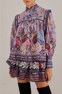 Jupe courte Lavande Wild Night en coton - Violet