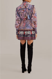 Jupe courte Lavande Wild Night en coton - Violet