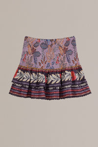 Jupe courte Lavande Wild Night en coton - Violet