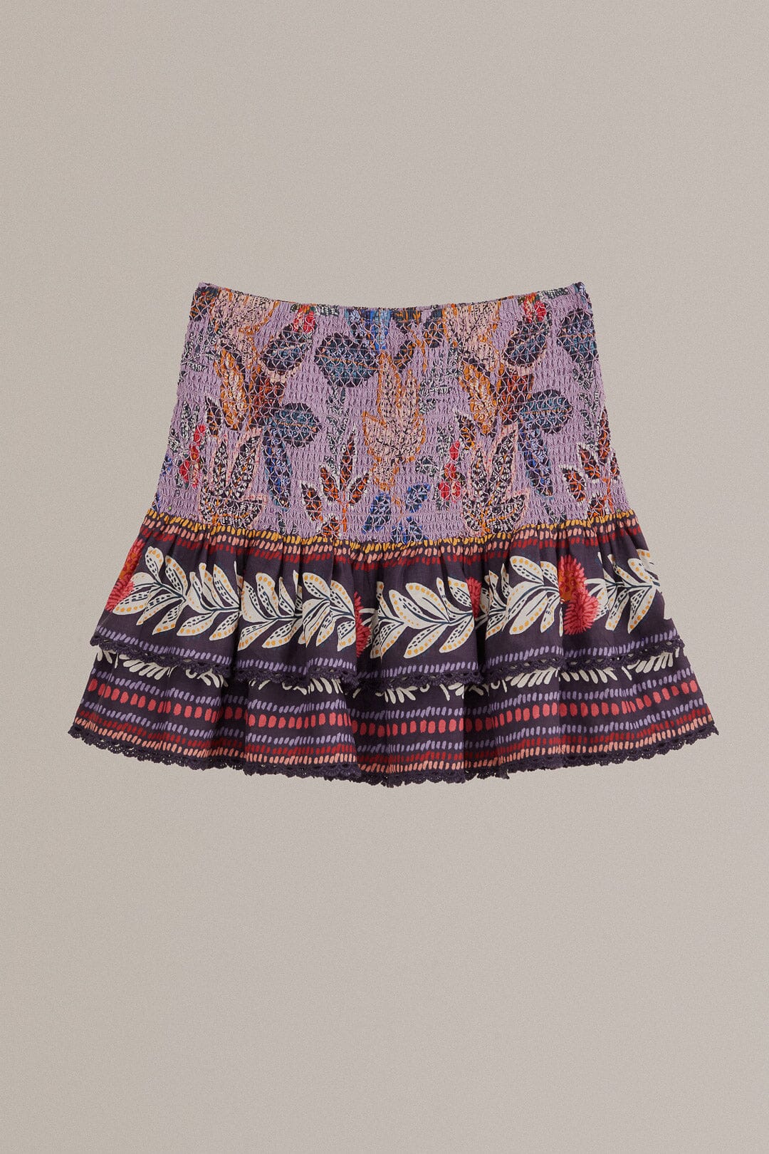 Jupe courte Lavande Wild Night en coton - Violet