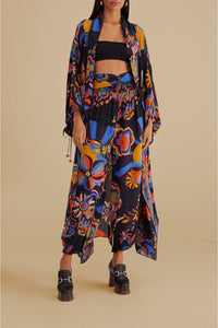 Kimono style années 70 - Multicolore