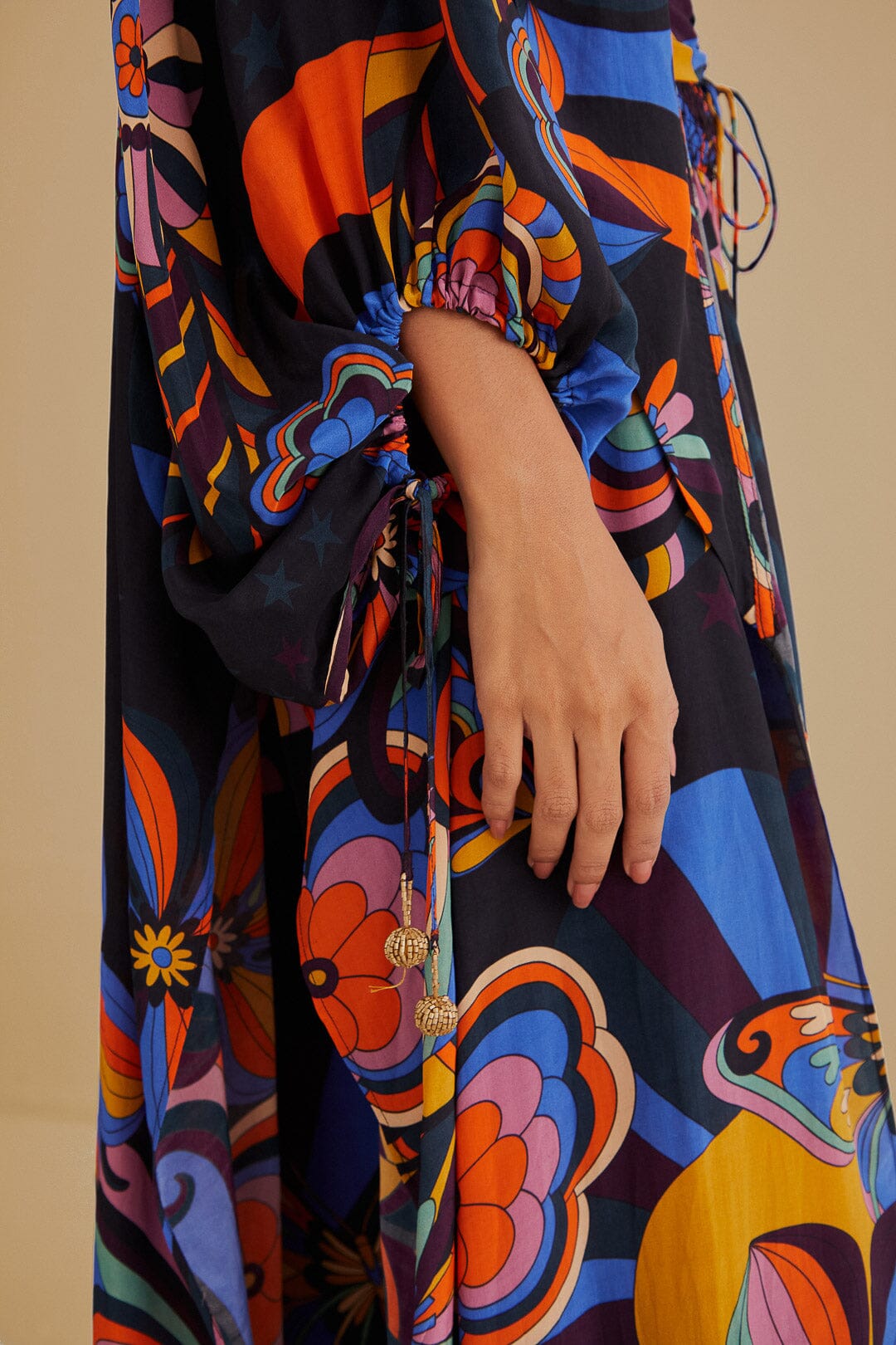 Kimono style années 70 - Multicolore