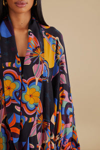 Kimono style années 70 - Multicolore