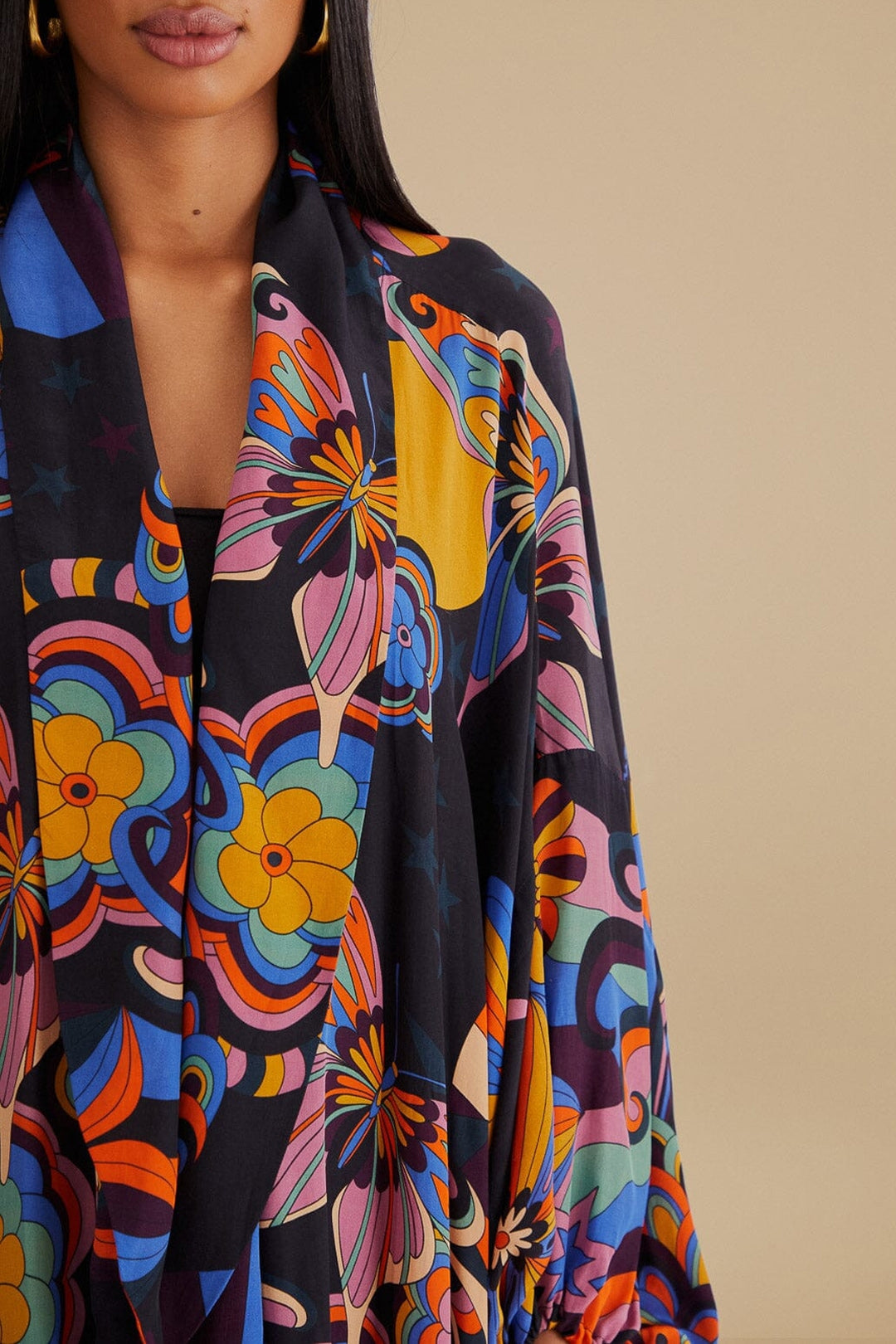 Kimono style années 70 - Multicolore