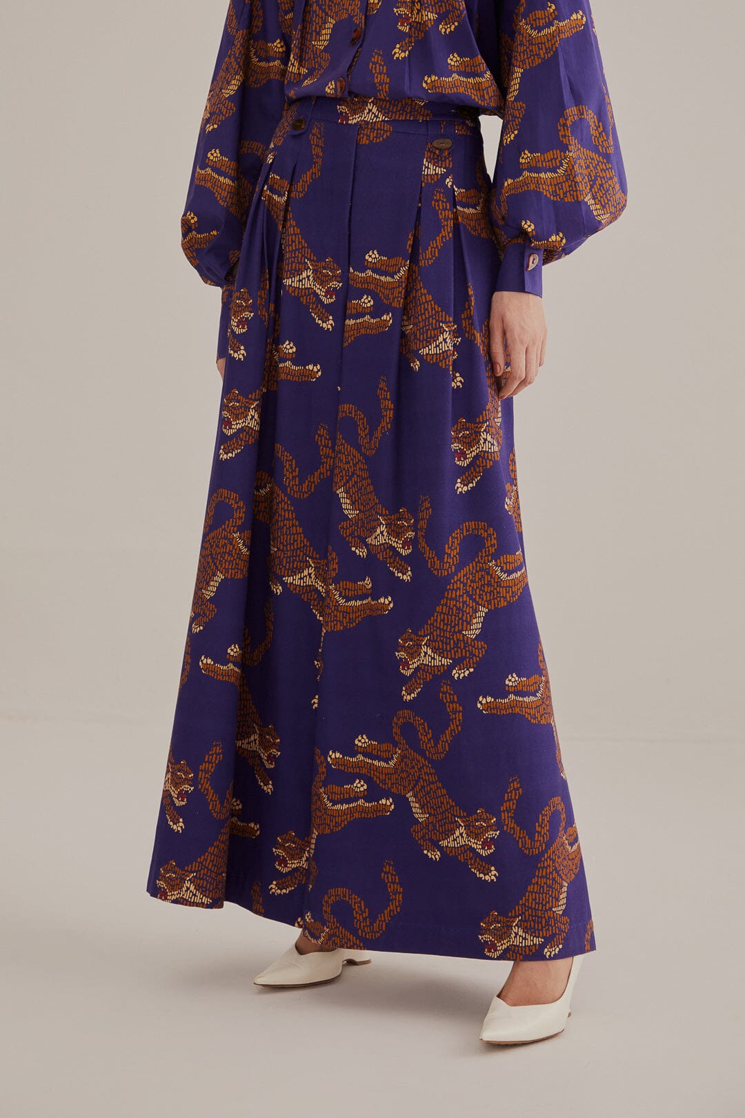 DJV_Leopards Navy Blue Pantalons - Leopards Navy Blue