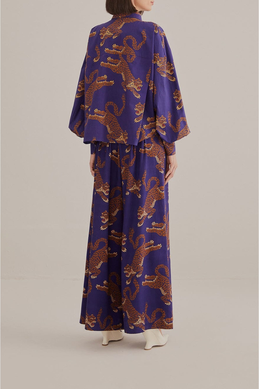 DJV_Leopards Navy Blue Pantalons - Leopards Navy Blue