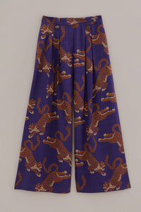 DJV_Leopards Navy Blue Pantalons - Leopards Navy Blue