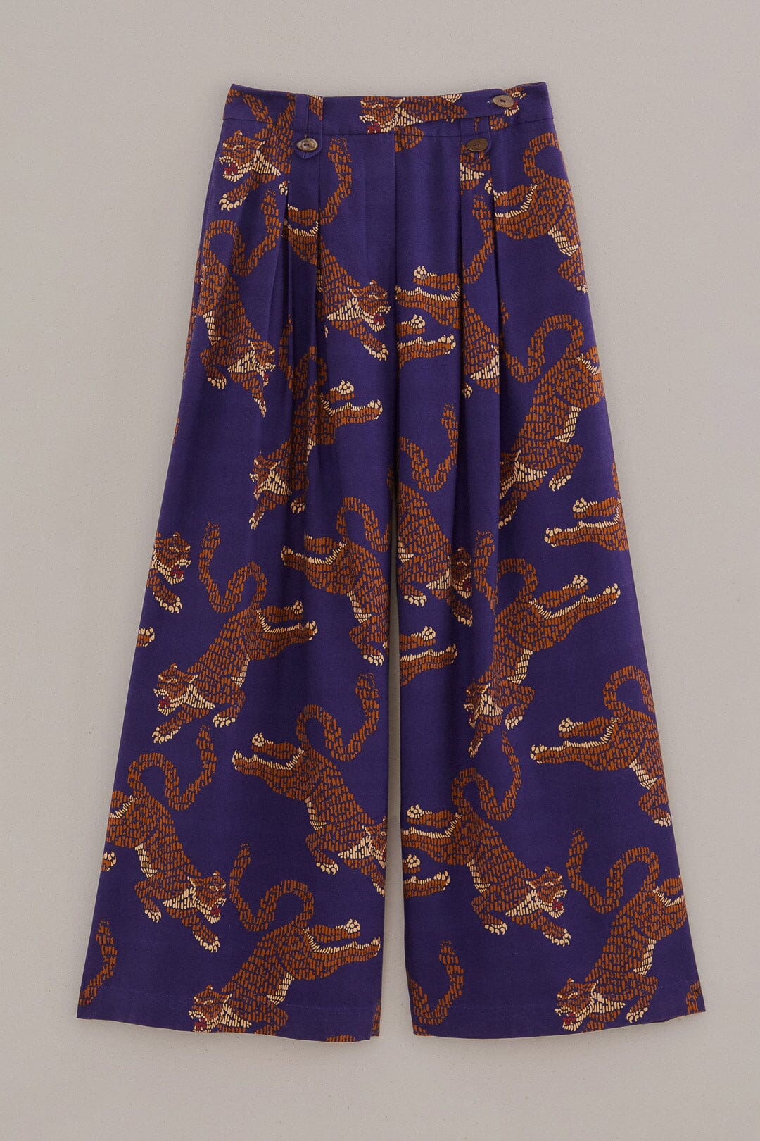 DJV_Leopards Navy Blue Pantalons - Leopards Navy Blue
