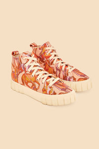 MEDIA OFF LINE_Basket flats Sauvage in cotton - Pink