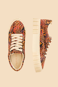 MEDIA OFF LINE_Macawmouflage cotton flat trainers - Beige