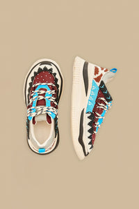 Beaded flat trainers - Blue