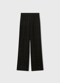 BLACK WEAVE SUPERLIGHT CASHMERE PANTS