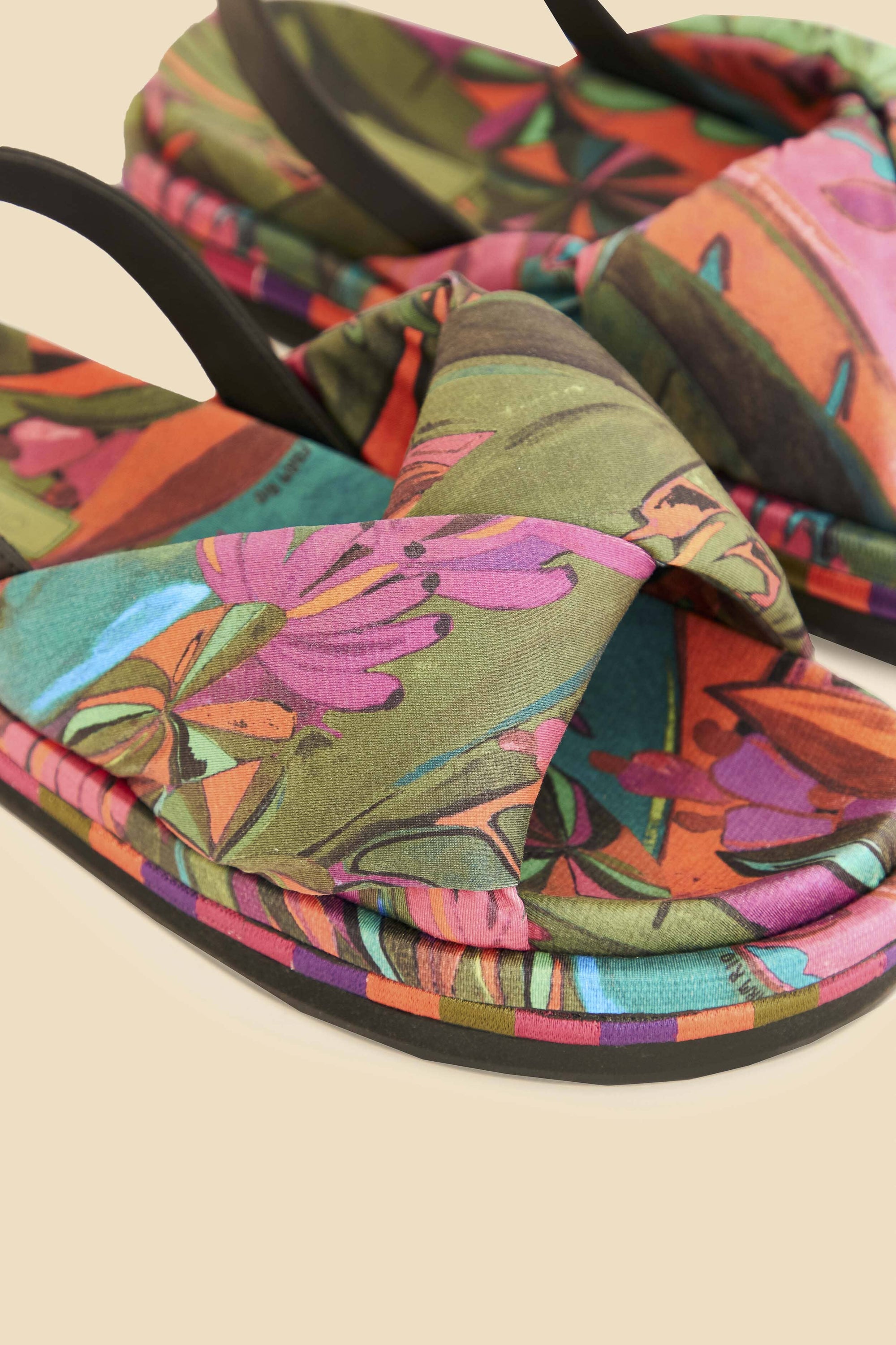 Sandales plates Banana Leaves - Multicolore