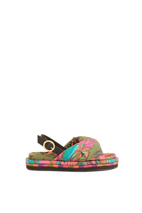 Sandales plates Banana Leaves - Multicolore