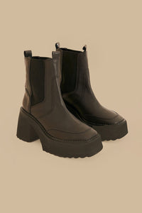 Chelsea boots with block heels - Black