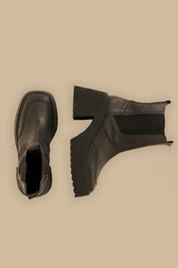 Chelsea boots with block heels - Black