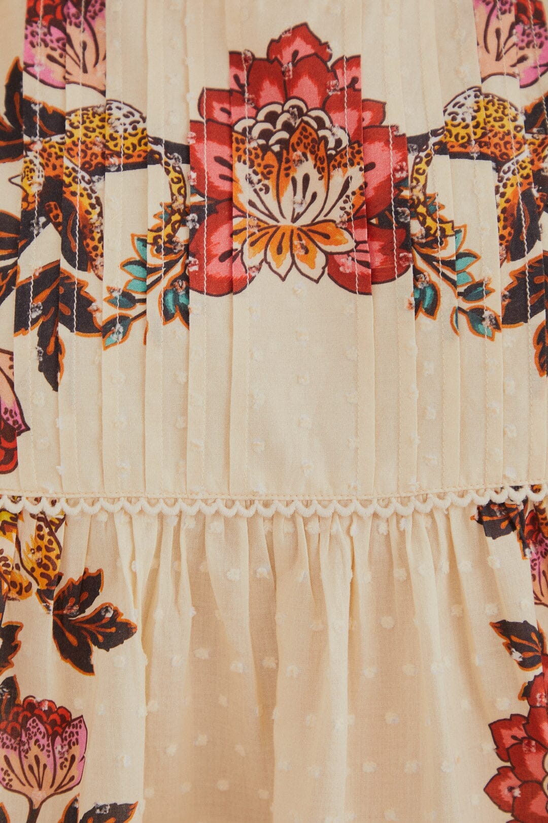 NEW_Leopard Flowers Sand Chemises & Blouses - Leopard Flowers Sand