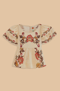 NEW_Leopard Flowers Sand Chemises & Blouses - Leopard Flowers Sand