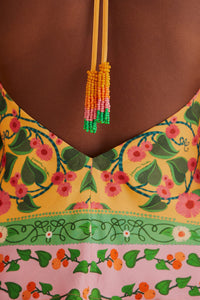 Blouse Heart Ivy façon foulard - Jaune