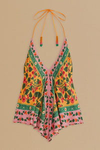 Blouse Heart Ivy façon foulard - Jaune