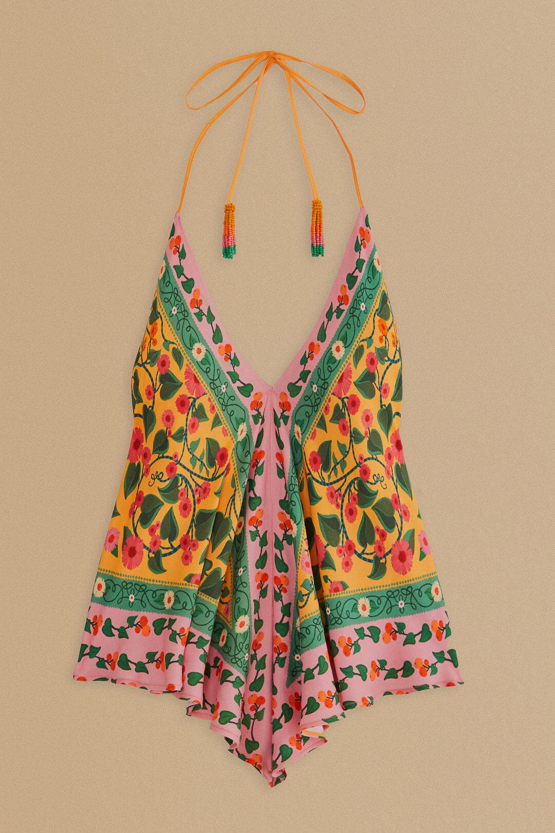 Blouse Heart Ivy façon foulard - Jaune