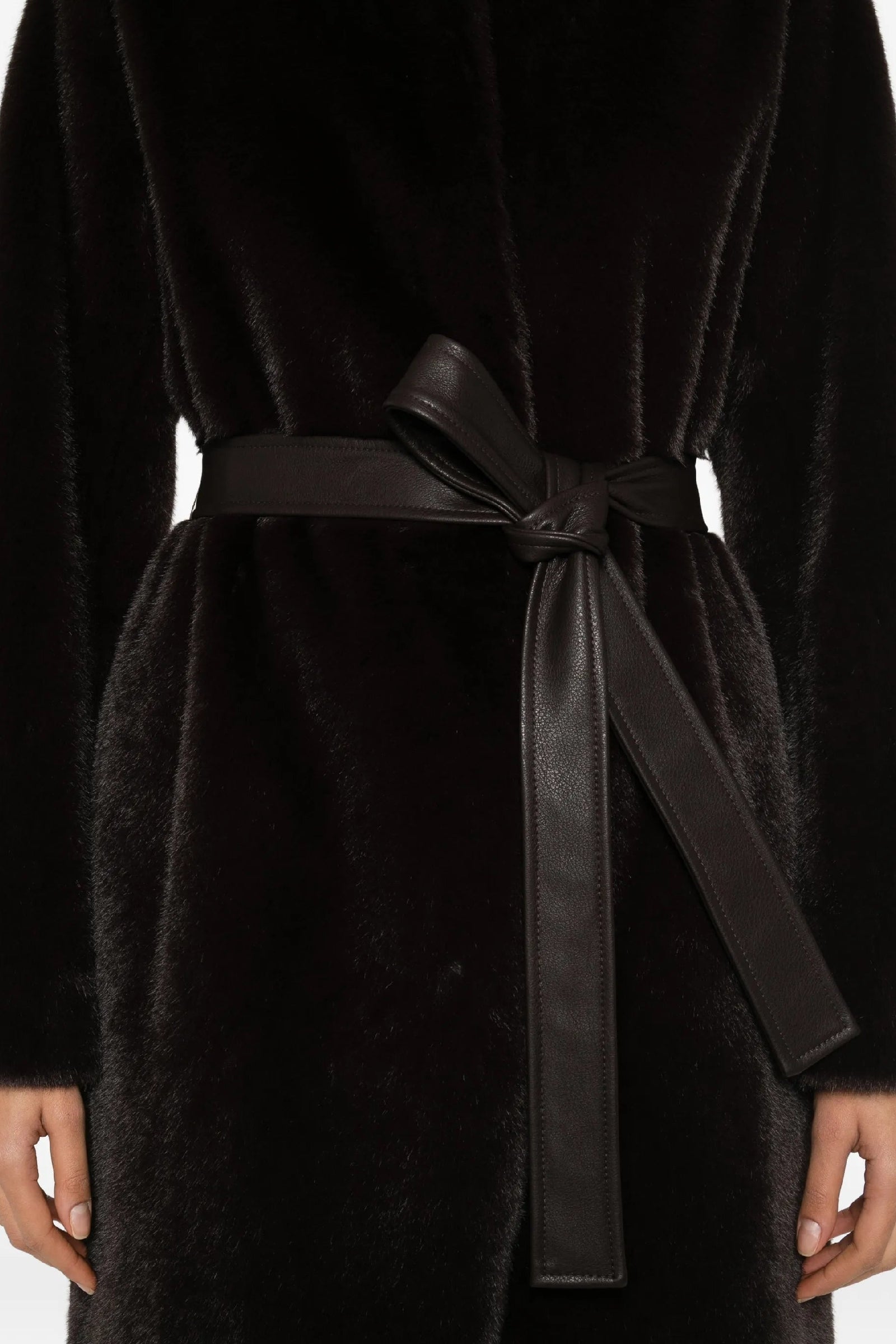 Fluffy Coat - Black