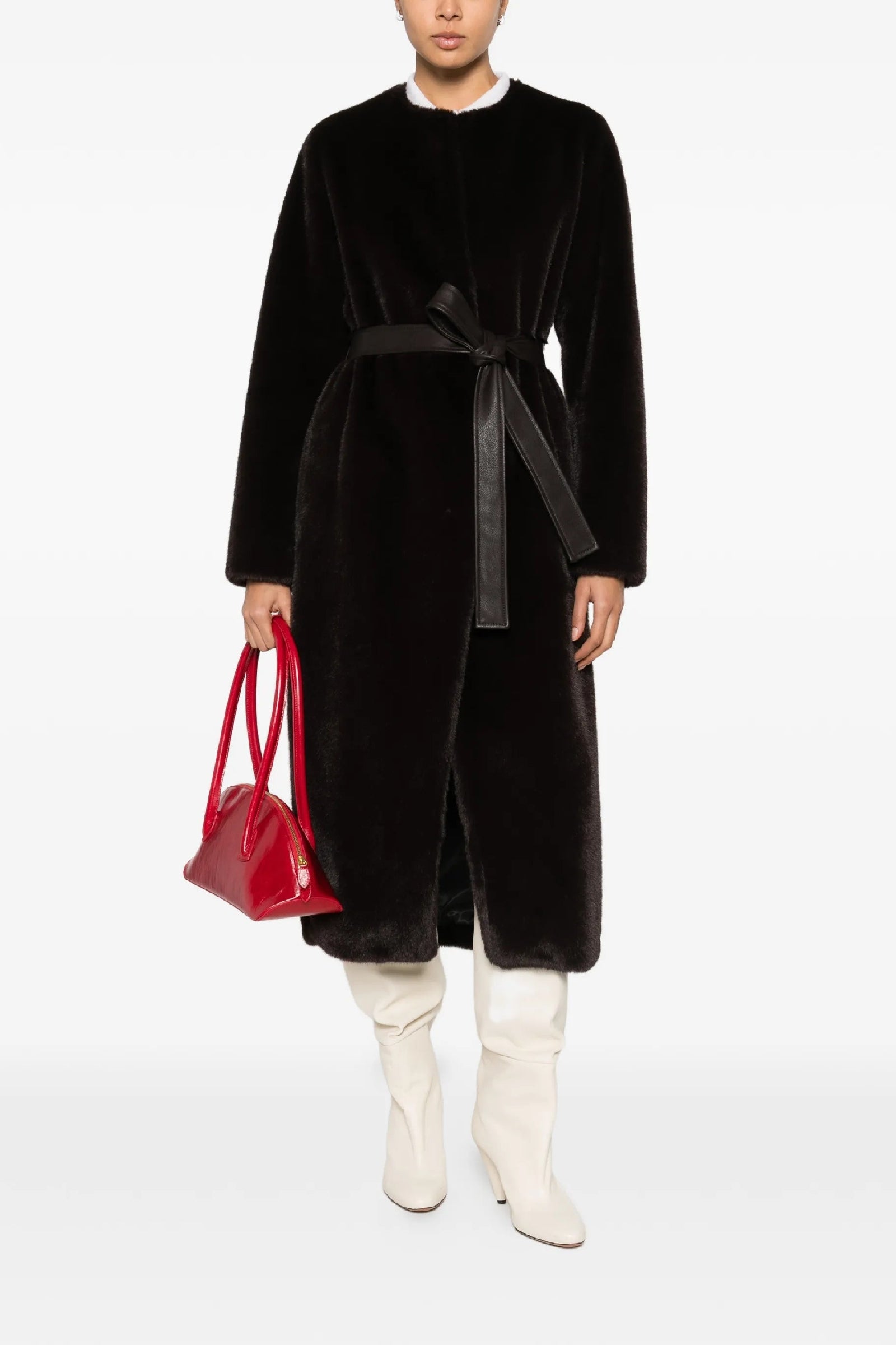Fluffy Coat - Black