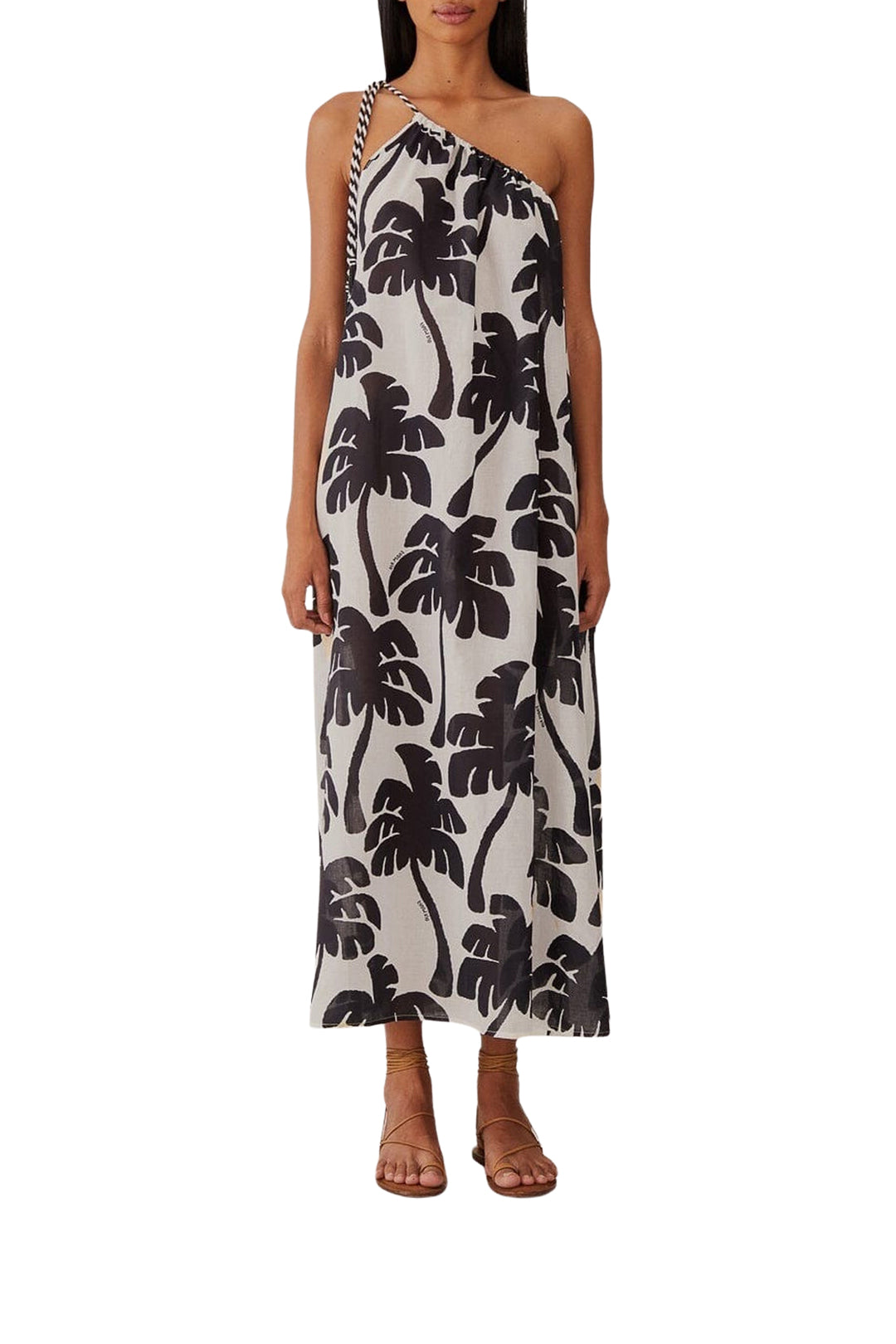 Robe longue Coconut en coton - Noir