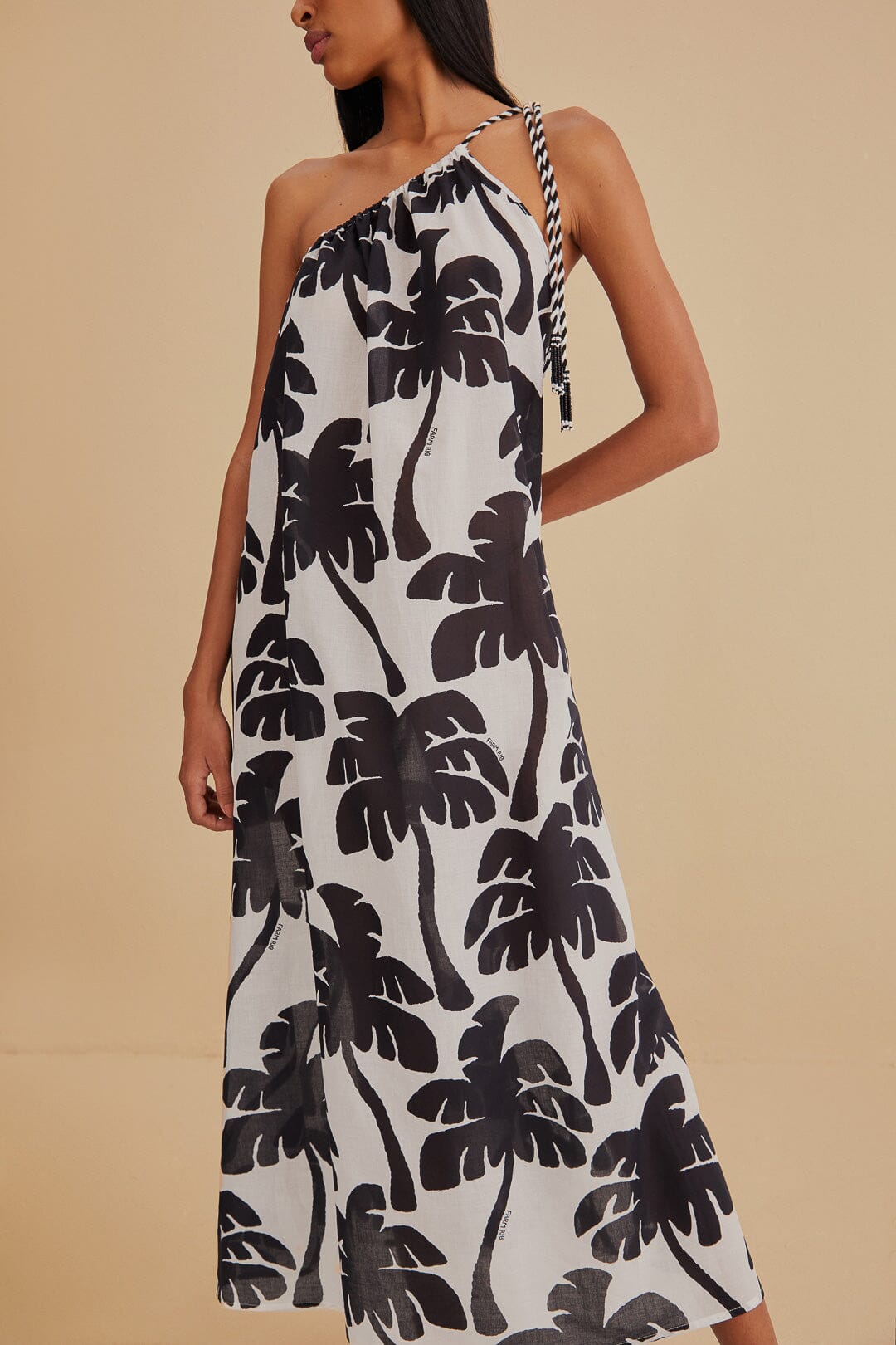 Robe longue Coconut en coton - Noir
