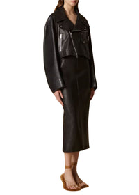 Gelman jacket in leather - Black