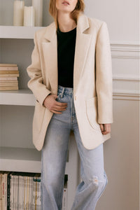 NEW // Blazer Le Narcisse en laine - Ecru