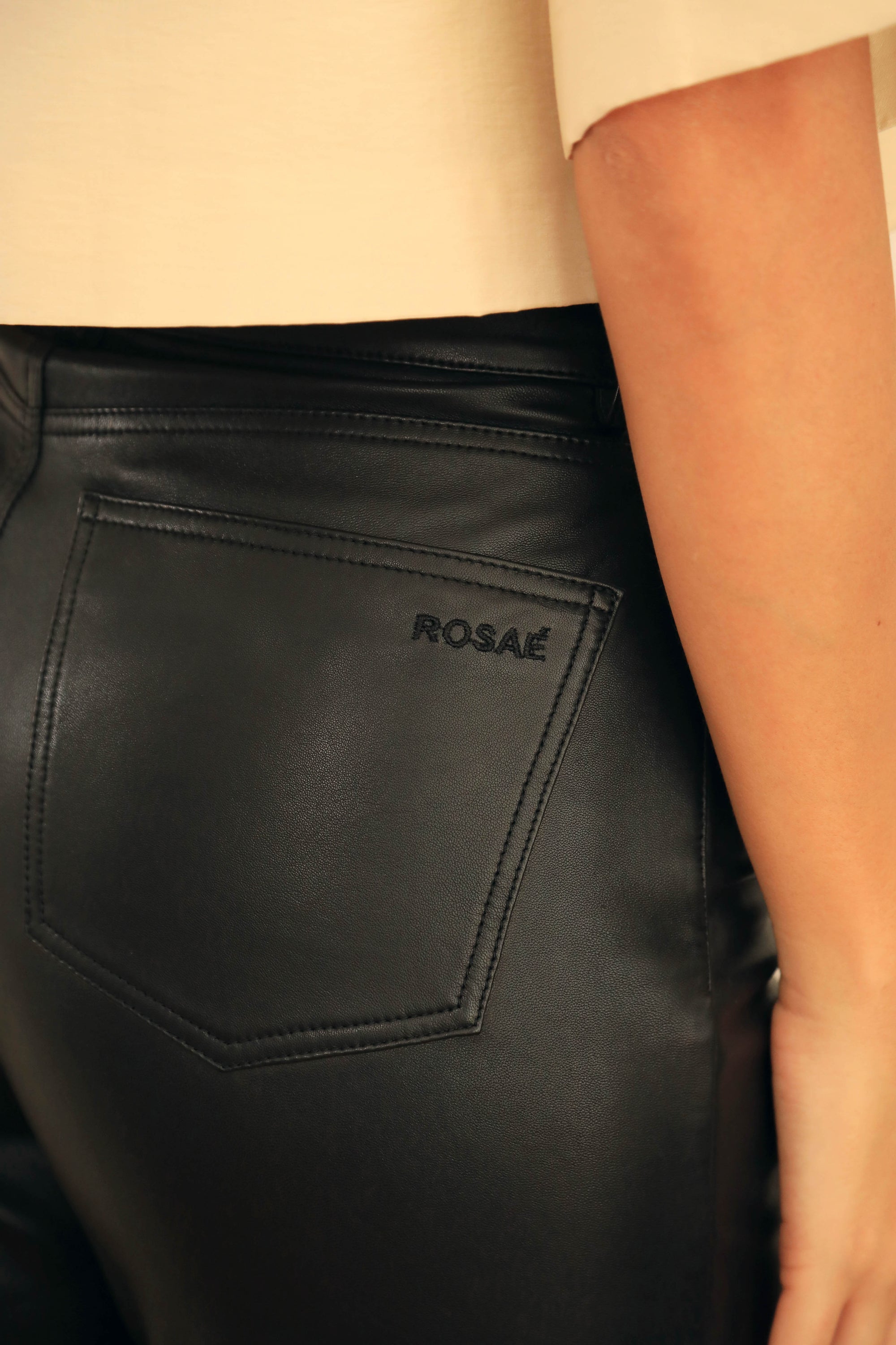 Le Dan leather trousers - Black