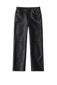 Le Dan leather trousers - Black