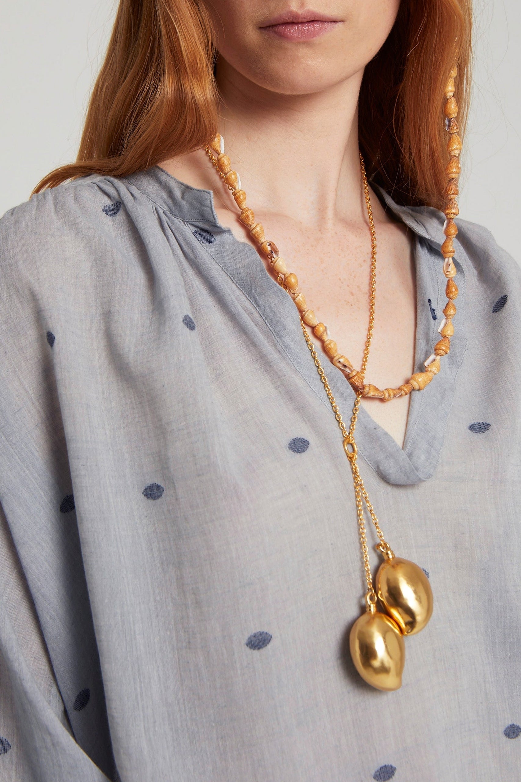 Blouse Julette coupe courte et ample - Blue