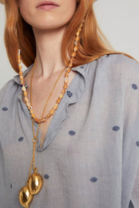 Blouse Julette coupe courte et ample - Blue