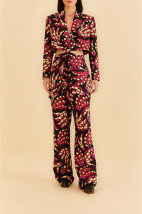 MEDIA OFF LINE_Cotton Banana Dots blazer - Red