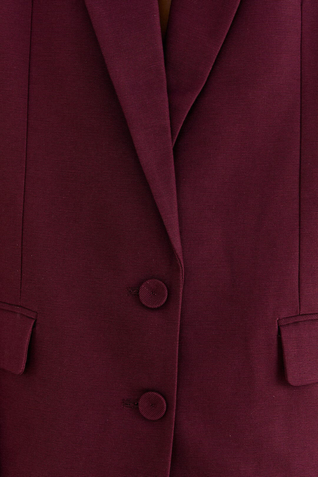 Straight cotton blazer - Bordeaux