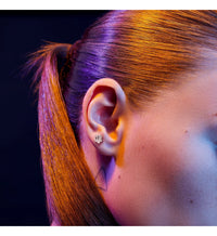 PIERCING ASTRO OR ROSE MOTIF GEMEAUX