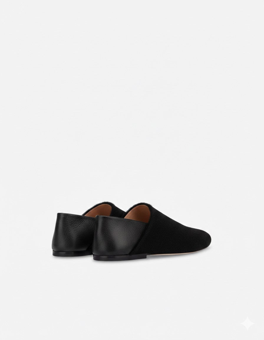 Derbies sans lacets en cuir - Black