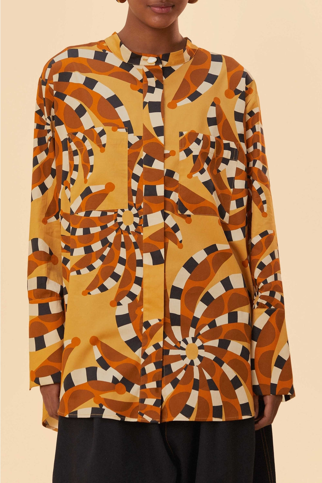 MEDIA OFF LINE_Cotton Bananada long shirt - Yellow
