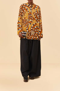 MEDIA OFF LINE_Cotton Bananada long shirt - Yellow