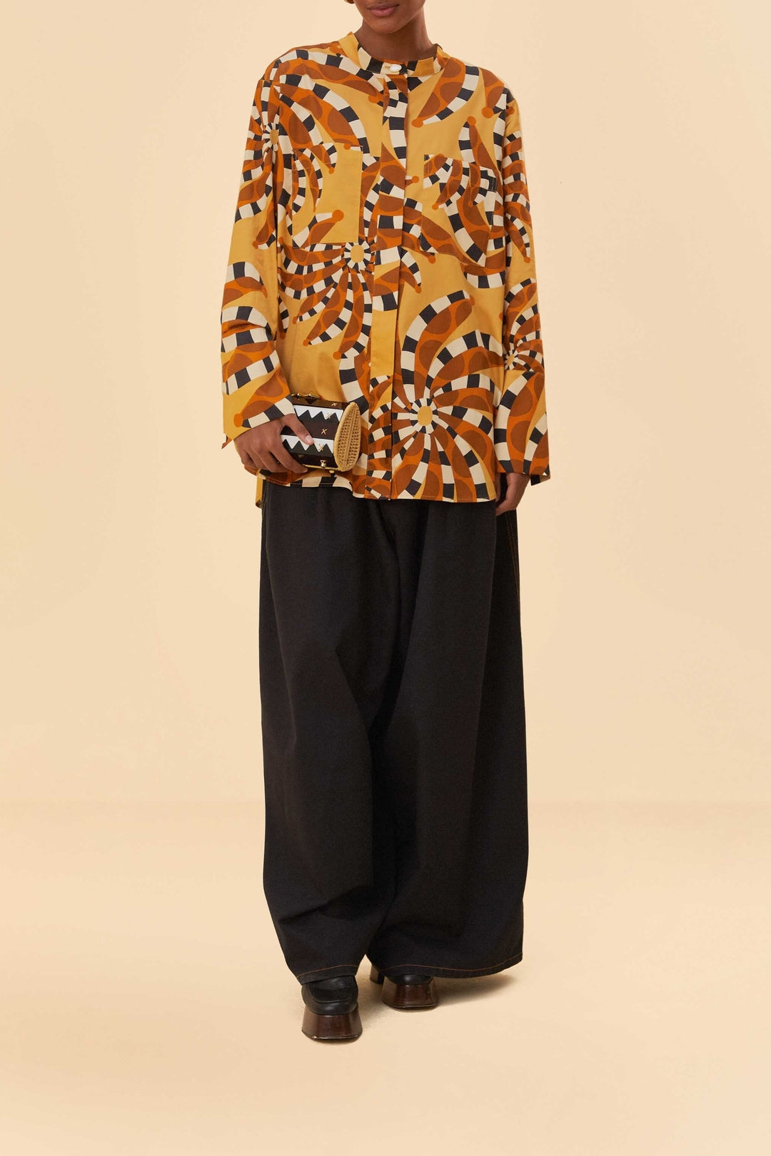 MEDIA OFF LINE_Cotton Bananada long shirt - Yellow