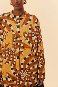MEDIA OFF LINE_Cotton Bananada long shirt - Yellow