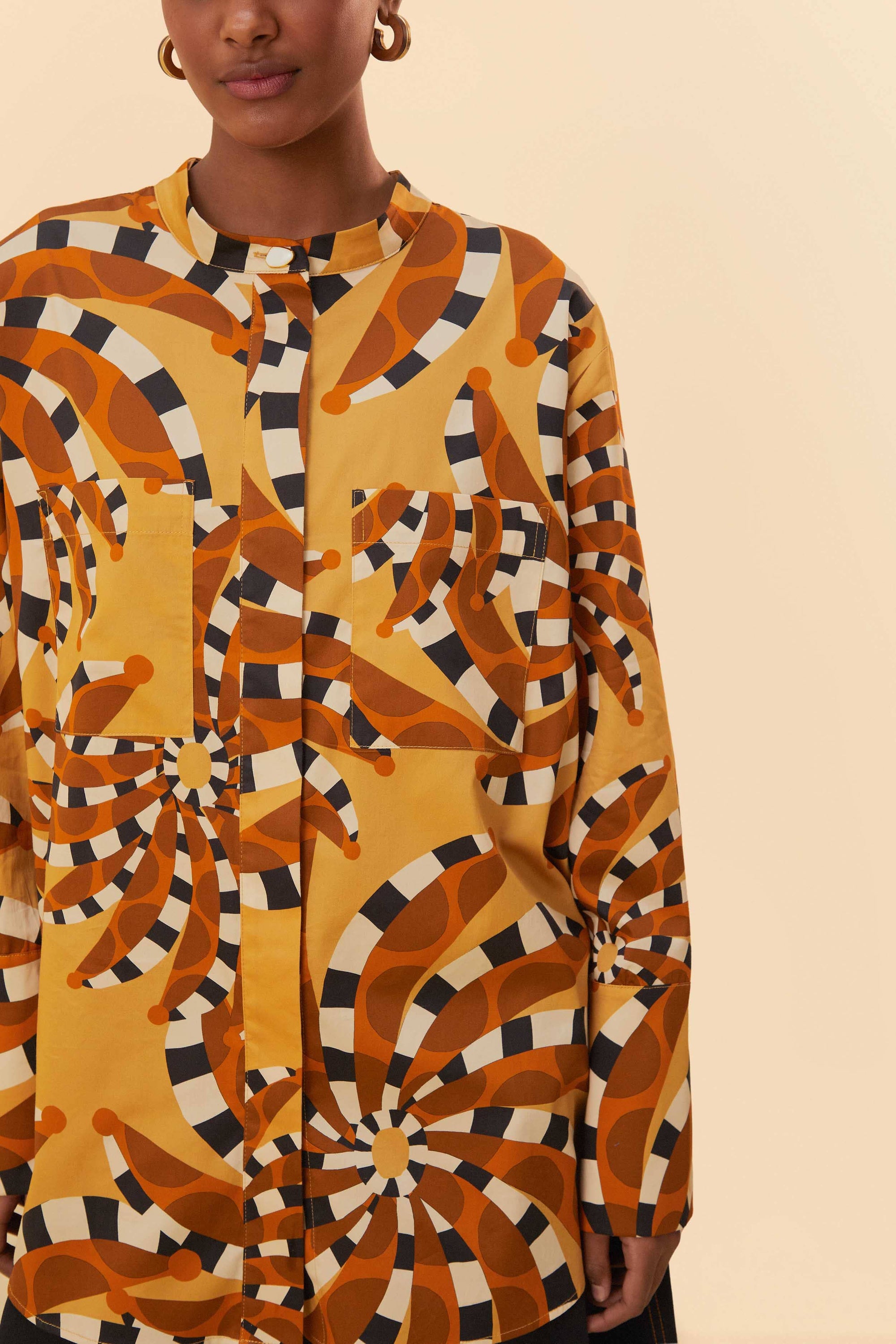MEDIA OFF LINE_Cotton Bananada long shirt - Yellow