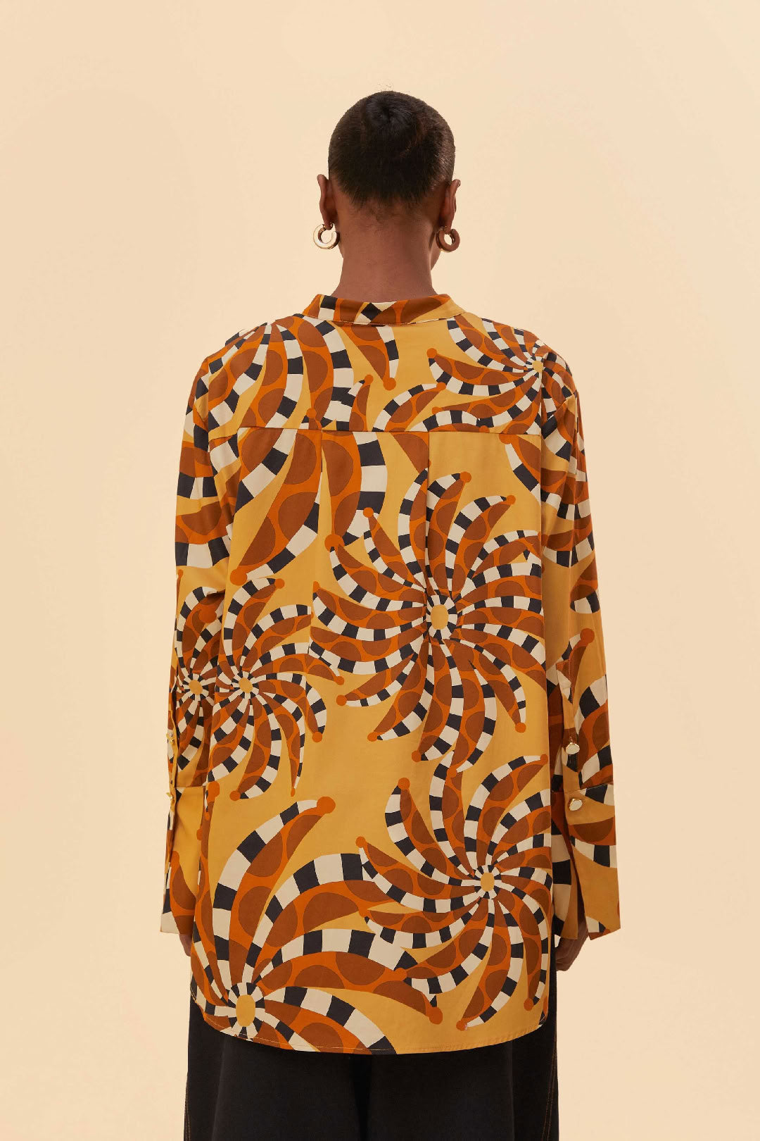 Chemise longue Bananada en coton - Jaune