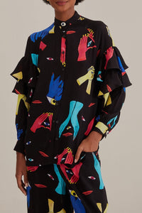 Chemise à manches longuess - Noir